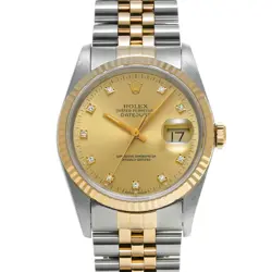 ROLEX DATEJUST 16233G E NUMBER (MANUFACTURED AROUND 1990) MEN'S WATCH G0408