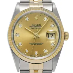ROLEX DATEJUST 16233G W NUMBER (MANUFACTURED AROUND 1995) MEN'S WATCH G0408