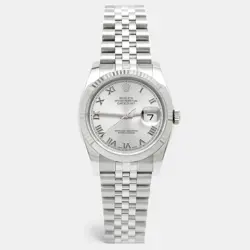ROLEX SILVER  DATEJUST 116234 AUTOMATIC MEN'S WRISTWATCH