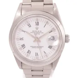 ROLEX OYSTER PERPETUAL DATE AUTOMATIC WATCH 15200 STAINLESS STEEL WHITE