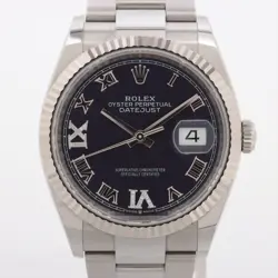 ROLEX DATEJUST 126234 SS×WG AT AUBERGINE DIAL 3 EXTRA LINKS