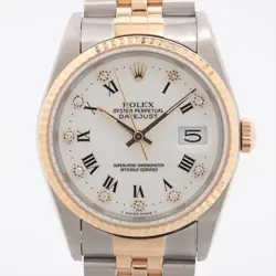 ROLEX DATEJUST 16233G SS×YG AT WHITE DIAL