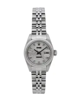 ROLEX DATEJUST 26/ SILVER DIAMOND JUBILEE DIAL/ 1998 / 69174