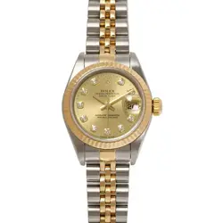 ROLEX DATEJUST DIAMOND 79173G WATCH GOLD BAND 6.50INCH 250408T