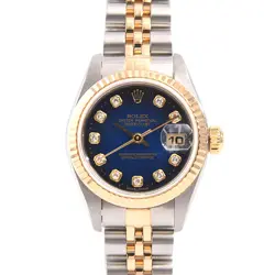 ROLEX DATEJUST DIAMOND 79173G WATCH BLUE BAND 6.50INCH 250408T