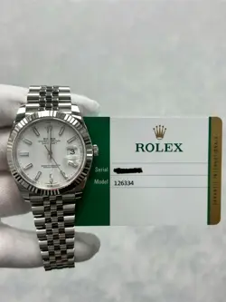 ROLEX DATEJUST 41 126334 41MM WHITE DIAL JUBILEE BRACELET  ROLESOR