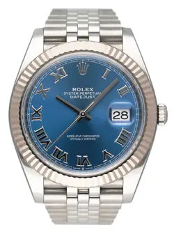 ROLEX DATEJUST 126334 BLUE DIAL MENS WATCH BOX PAPERS