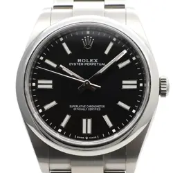 2025 NEW ROLEX 124300 OYSTER PERPETUAL 41 BLACK DIAL STEEL WATCH