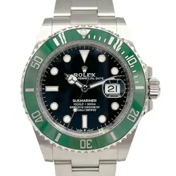 ROLEX 126610LV “STARBUCKS” SUBMARINER GREEN BEZEL BLACK DIAL 41MM WATCH
