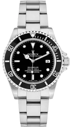 ROLEX SEA-DWELLER 4000 SELF-WINDING BLACK DIAL & BEZEL DATE LUXURY MENS WATCH