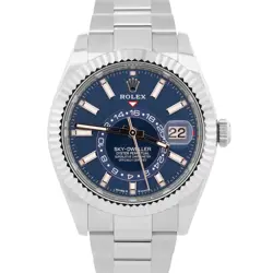 BRAND NEW MARCH 2025 PAPERS ROLEX SKY-DWELLER BLUE 18K OYSTER 42MM 336934 BOX