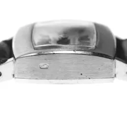 ROLEX 2629 PRECISION K18WG CAL.1400 HAND-WOUND LADIES WHITE GOLD SILVER WATCH