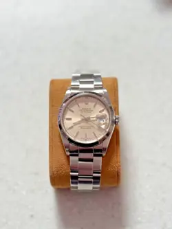 ROLEX DATEJUST 16200 SILVER OYSTER BRACELET WITH CREAM DIAL