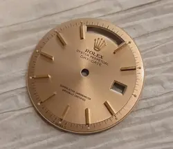 Ladies Rolex Day-Date Stick Dial Oyster Perpetual 28mm Champagne w/Original Box