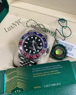 NEW ROLEX 2025 GMT-MASTER II 126710BLRO PEPSI JUBILEE BRACELET 40 MM,