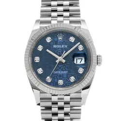 ROLEX DATEJUST 36 126234G BLUE COMPUTER/DIAMOND 663495