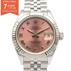 ROLEX DATEJUST RANDOM SERIAL K18WG SS LADIES PINK 279174 #MM052