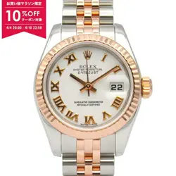ROLEX DATEJUST G SERIAL K18PG SS LADIES WHITE 179171 #MM045
