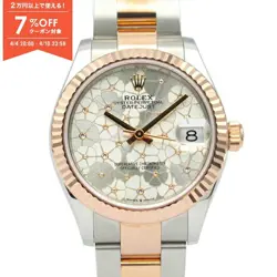 ROLEX DATEJUST RANDOM SERIAL K18PG SS MEN'S FLORAL 278271 #MM010