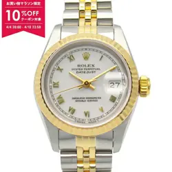 ROLEX DATEJUST 92 K18YG SS LADIES WHITE RO 69173 #MM088