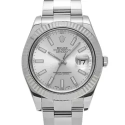 ROLEX DATEJUST II 116334 AUTOMATIC SILVER DIAL AUTOMATIC MEN'S WATCH
