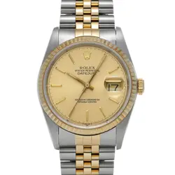 ROLEX DATEJUST 16233 CHAMPAGNE DIAL AUTOMATIC 36MM MEN'S WATCH