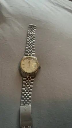 ROLEX OYSTER PERPETUAL DATEJUST GOLD AND SILVER