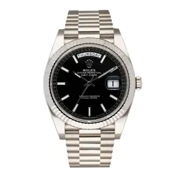 ROLEX DAY-DATE 228239 BLACK DIAL MENS WATCH BOX PAPERS