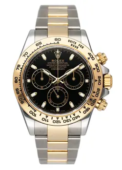 ROLEX DAYTONA 116503 TWO TONE BLACK DIAL MENS WATCH