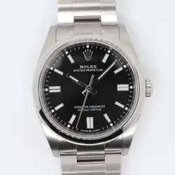 2024 NEW ROLEX 126000 OYSTER PERPETUAL 36 STEEL BLACK DIAL WATCH