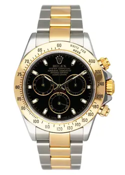 ROLEX DAYTONA 116523 BLACK DIAL TWO-TONE MENS WATCH