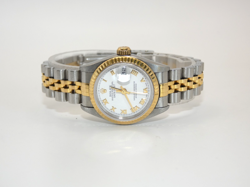 ROLEX DATEJUST 26MM 79173 WHITE ROMAN 2-TONE YELLOW GOLD/STEEL JUBILEE WATCH