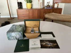 ROLEX EXPLORER I BLACK 36MM 3-6-9 STAINLESS STEEL WATCH 114270 BOX/PAPERS