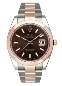 ROLEX DATEJUST 41 126301 CHOCOLATE DIAL MENS WATCH BOX PAPERS