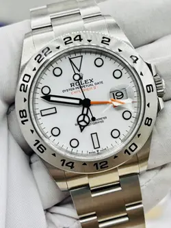 ROLEX EXPLORER 226570 SILVER OYSTER BRACELET WITH SILVER BEZEL 42MM POLAR
