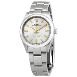 ROLEX OYSTER PERPETUAL 31 AUTOMATIC CHRONOMETER SILVER DIAL LADIES WATCH