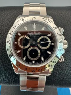 2006 ROLEX COSMOGRAPH DAYTONA 116520 BLACK DIAL OYSTER BRACELET MINT + CONDITION