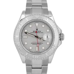 MINT ROLEX YACHT-MASTER PLATINUM STAINLESS STEEL OYSTER DATE 40MM WATCH 16622
