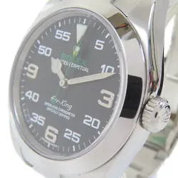 ROLEX AIR KING AUTOMATIC WATCH 116900 STAINLESS STEEL BLACK