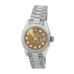 ROLEX 18K WHITE GOLD 26MM  PRESIDENT DIAMONDS 179179  LIFETIMEWARRANTY BOX MINTY