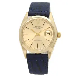 K14 YELLOW GOLD/LEATHER