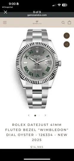 ROLEX DATEJUST 41MMFLUTED BEZEL 