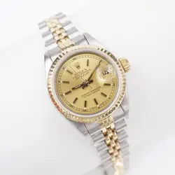 Rolex Datejust 69173 SS 18k 1984 Ladies 26mm Jubilee Warranty W1136