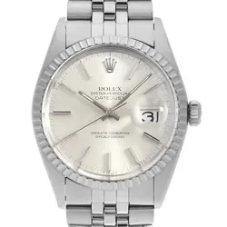 ROLEX DATEJUST 16030 SILVER 56 NUMBER SECOND HAND MENS