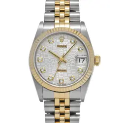 ROLEX DATEJUST 78273G SILVER COMPUTER/DIAMOND 662979