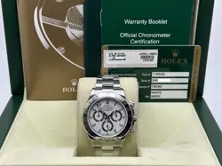 ROLEX DAYTONA 116520 WHITE DIAL STAINLESS STEEL 40MM BOX PAPER 2013