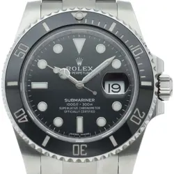 ROLEX SUBMARINER DATE WATCH WITH MIRRORED BUCKLE 116610LN STAINLESS STEEL ME...