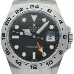 ROLEX EXPLORER 2 WATCH OVERHAULED 216570 STAINLESS STEEL MENSWATCH BLACK USED
