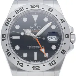 ROLEX EXPLORER 2 WATCH 226570 STAINLESS STEEL MENSWATCH BLACK USED