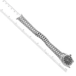 Rolex President Datejust Midsize White Gold Diamond Ladies Watch 68279